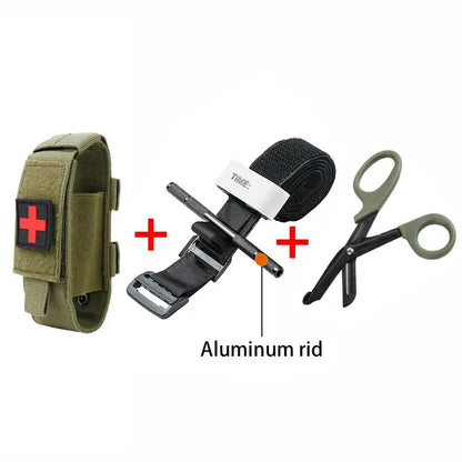 Cat First Aid Kit Tourniquet Molle Survival Set Pouch Nursing Holder Medical Gear Scissors Bag Outdoor Equipment