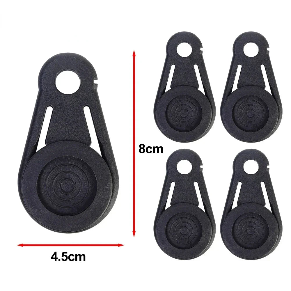 Camping Tent Canopy Clip Outdoor Camping Rainproof Tarpaulin Rope Alligator Clips Awning Tighten Fixed Buckle Tent Accessories