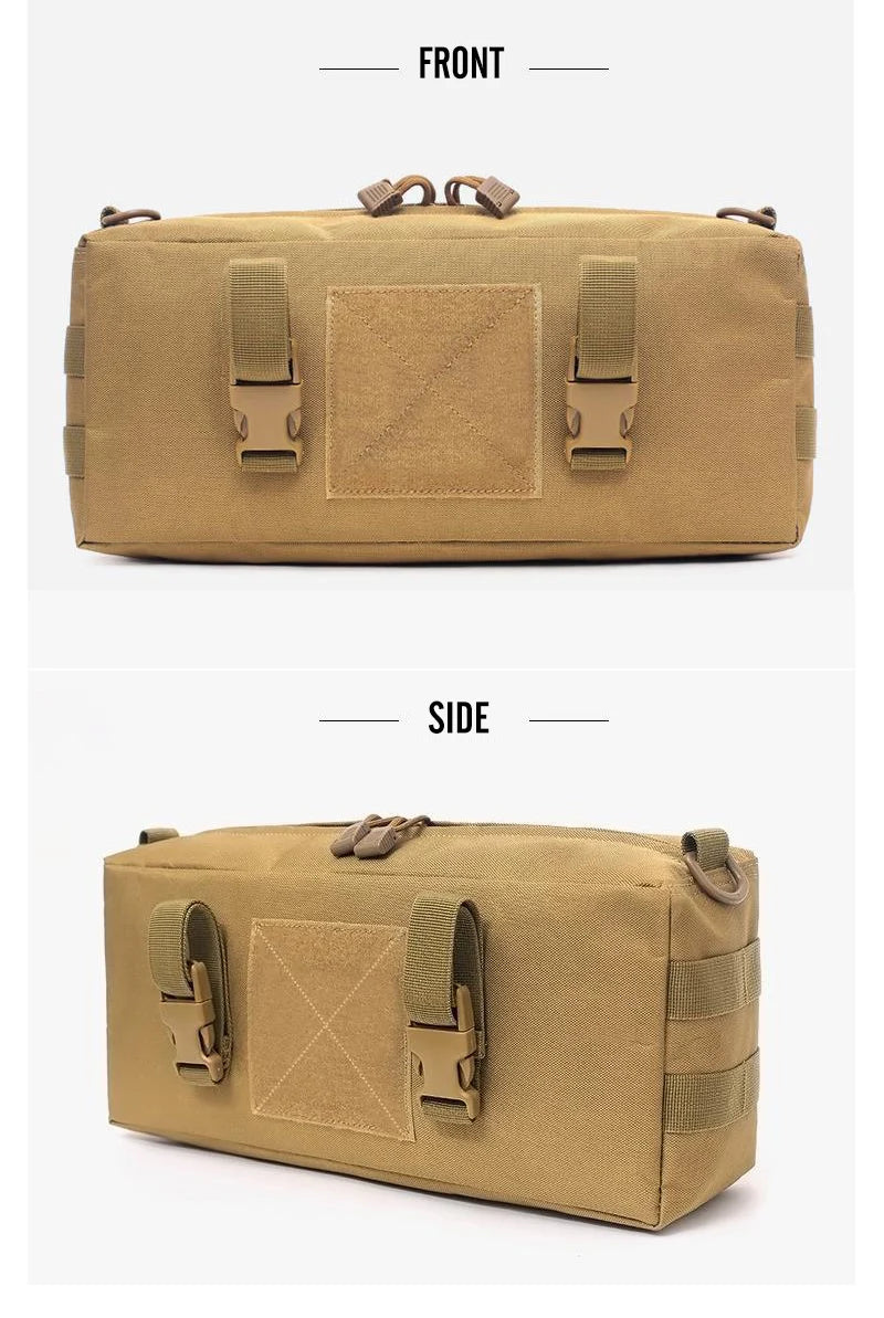 Tactical Pouch Molle EDC Nylon Waterproof Hunting Bag Sports Fishing Waist Pack Travel Camping Hunting Cross-body Shoulder Bag