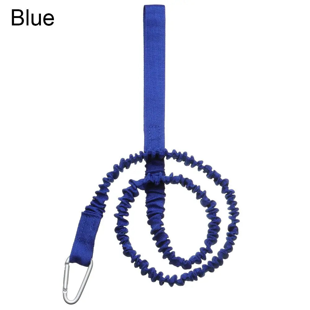 Adjustable Elastic Kayak & Canoe Paddle Leash – Fishing Rod Safety Rope with Carabiner for Rowing & Boat Accessories