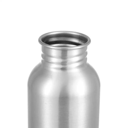 Portable Stainless Steel Bicycle Water Bottle Sports Fitness Single Walled Vacuum Insulated Metal Flask