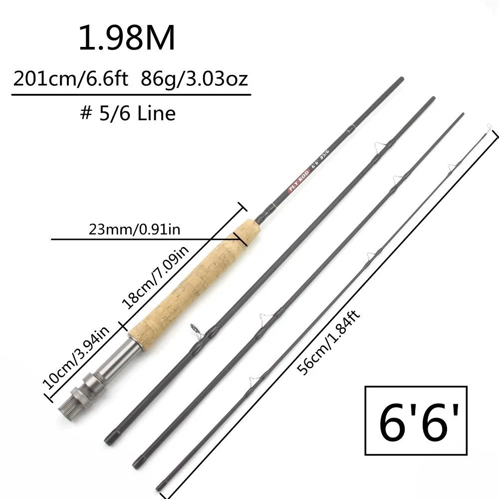 Ultralight 4-Section Carbon Fly Rod