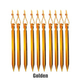 10Pcs/lot 18cm Aluminum Alloy Tent Takes Pegs Heavy Duty Travel Outdoor Camping Accessories Tarp Ultralight Nails Ground Peg