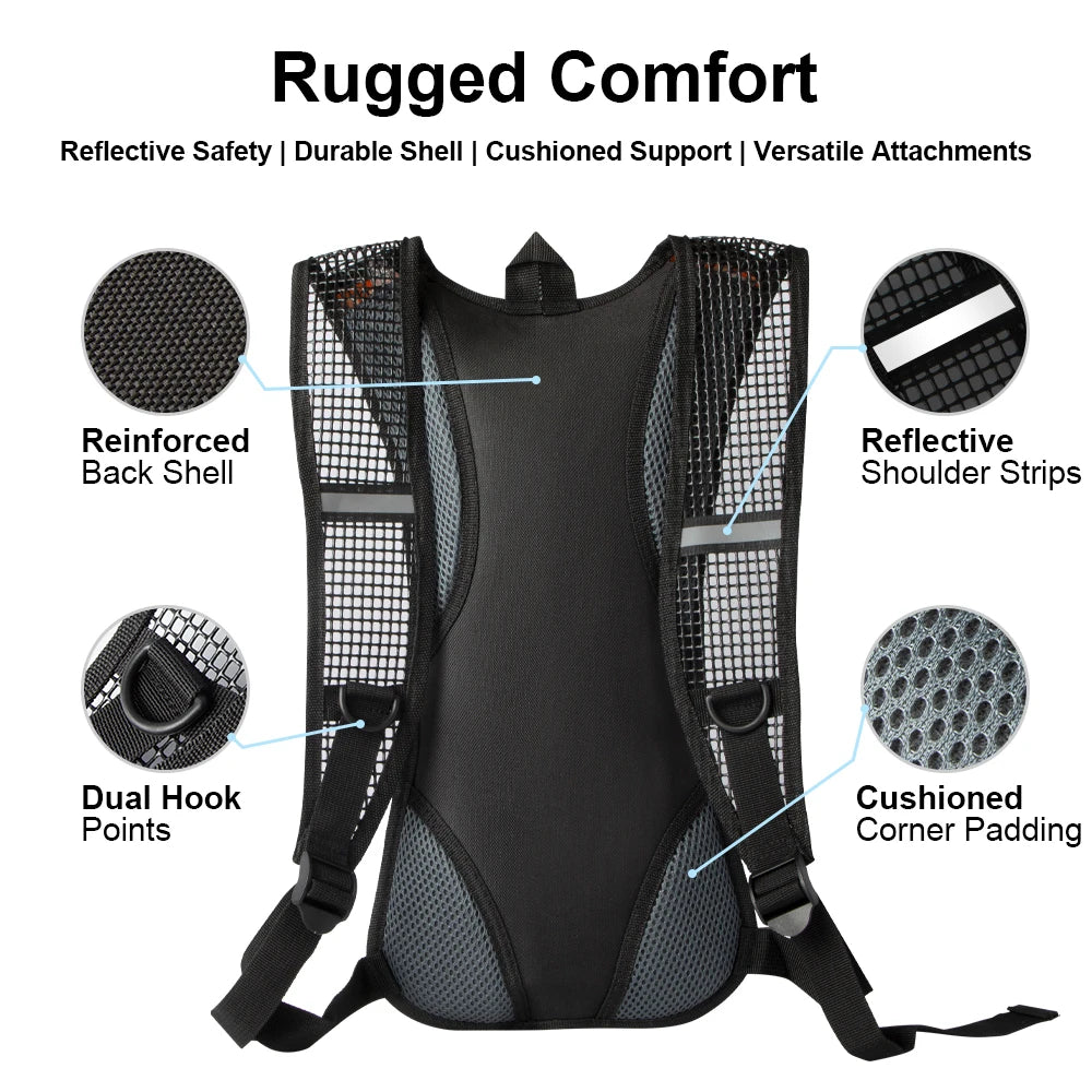 Hydration Backpack Hydration Pack with 2L Water Bladder, Lightweight Insulation Water Backpack for CyclingHiking,RunningClimbing