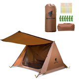 Tents Outdoor Camping Waterproof  Ultralight 2 Ppl Rodless Single Iayer Tent Shed Survival Equipment Hiking Supplies