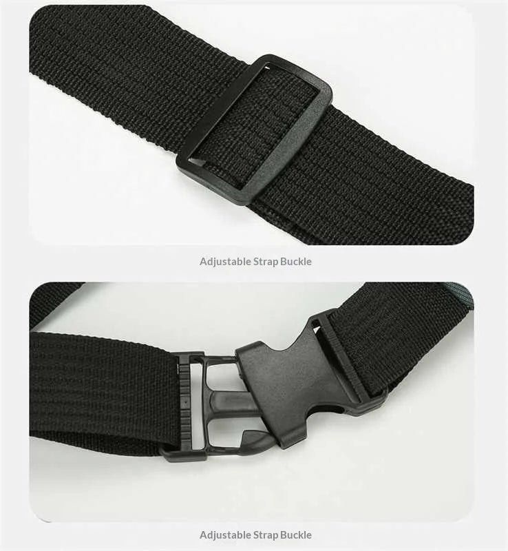 Homefish Unisex Waist Bag Multifunctional Large Capacity Splash Resistant Wear Resistant Worksite Outdoor Fanny Pack