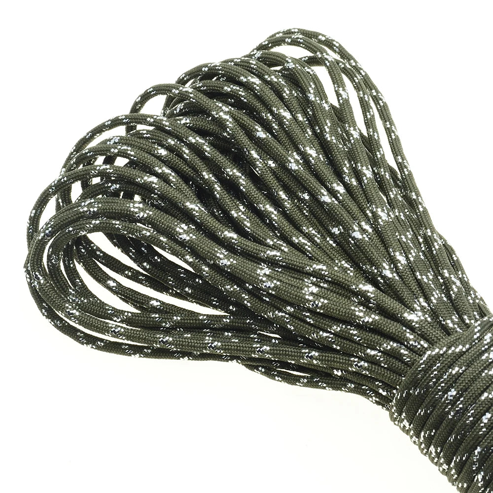 Gold & Silver 550 Paracord – Type III, 100ft, 19 Colors