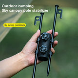 Outdoor camping adjustable canopy pole holder large diameter bracket camping tent canopy accessories strut fixing tube base