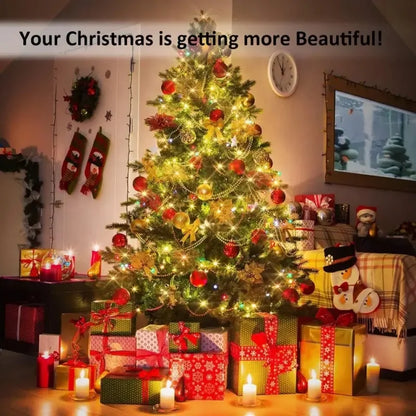 LED Solar Light Outdoor Garden Fairy String Light Waterproof Ambient Lamp for Christmas Patio Tree Party Camping Festive