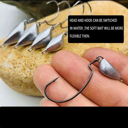 Bullet Jig Head Sinkers with Swivel (5 Pack)