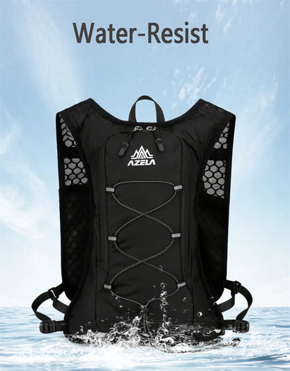 8L Running Hydration Vest Backpack Men Women Outdoor Sport Bags Trail Marathon Jogging Hiking Backpack Option Water Bag Flask