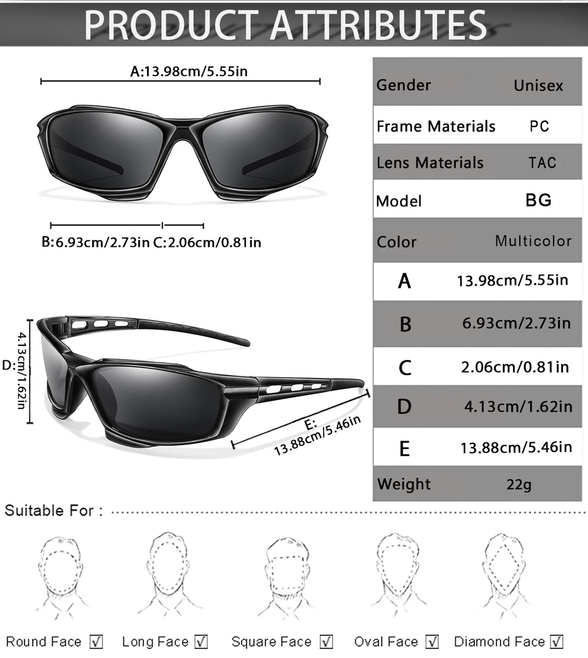 POAT Polarized Sports Sunglasses