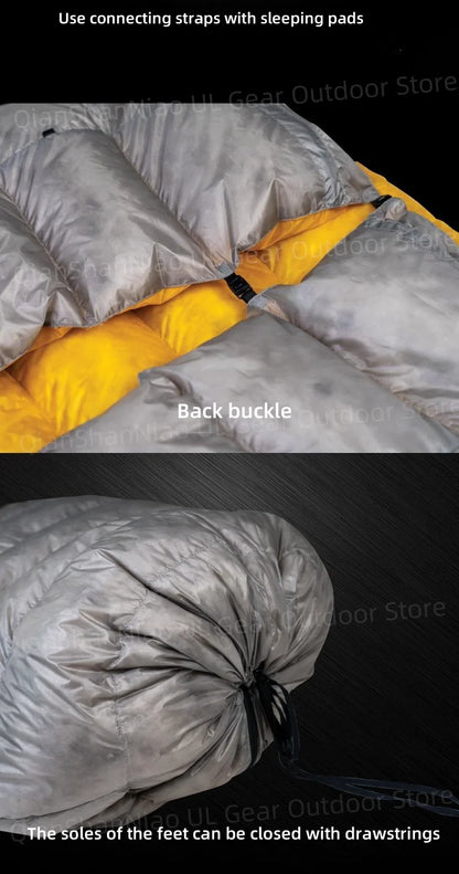 ICE Flame NXT 850FP Down Quilt Outdoor Camping Multifunctional Ultralight New Duck Down Quilt Waterproof Bottomless Sleeping Bag