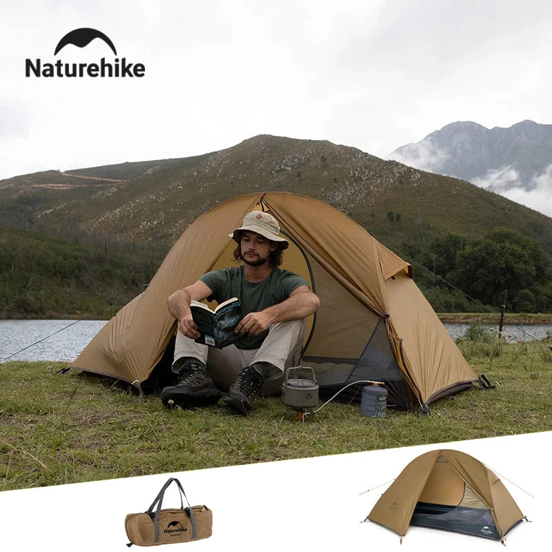 Naturehike Lightweight Tent Outdoor Professional Mountaineering Hiking Three Seasons Bill Person 1 Person Camping Tent