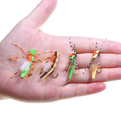 Vampfly Foam Grasshopper Hopper Flies #8
