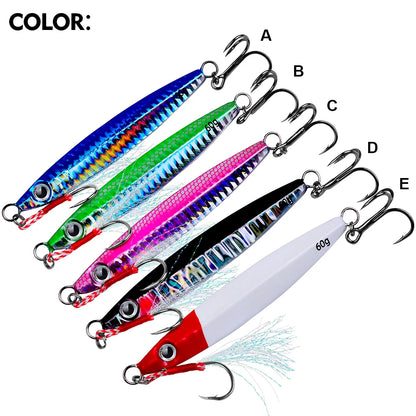 PRO BEROS 3D Eye Metal Jigs (5 Pack)