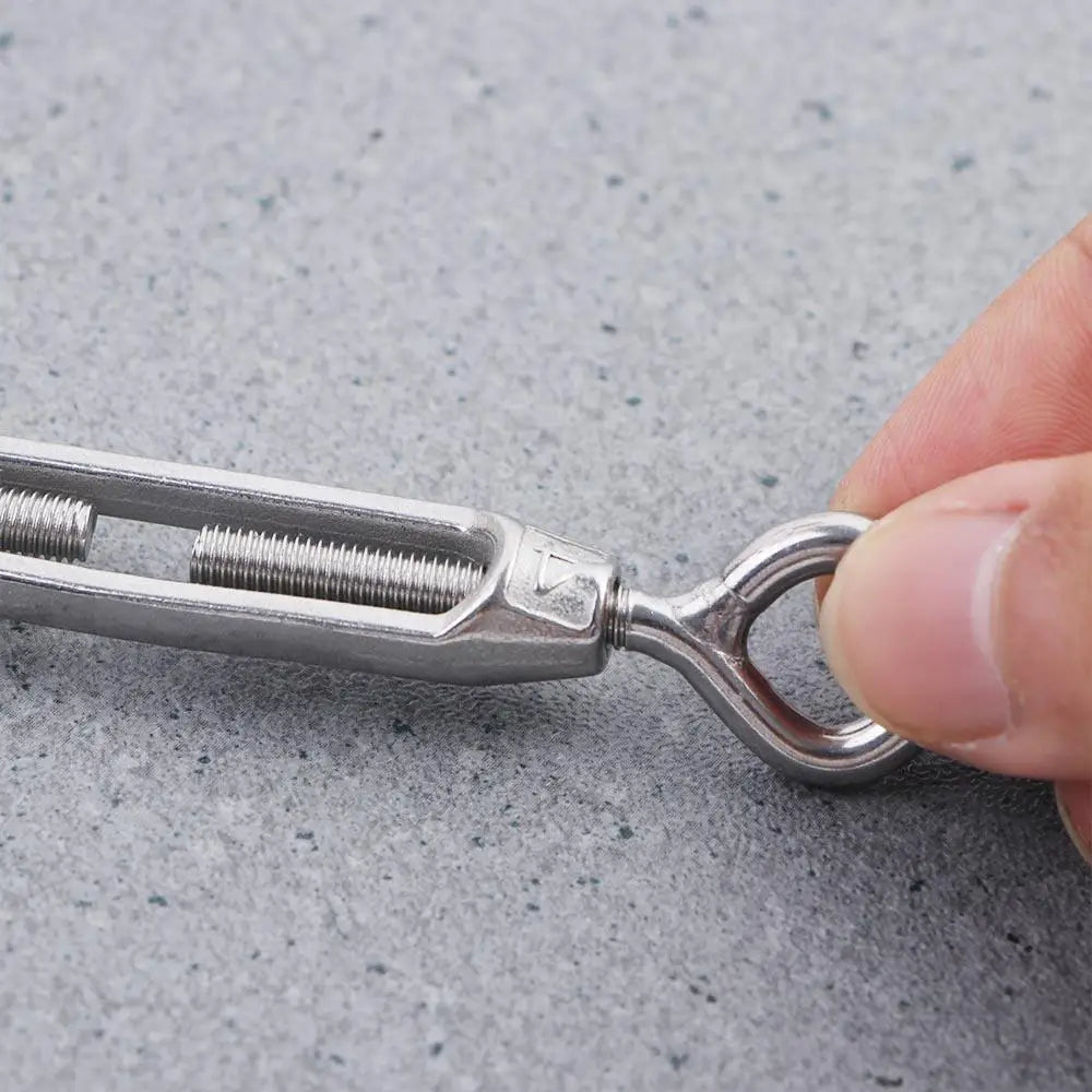 304 Stainless Steel Hooks for Camping Tent Accessories M4 Eye Turnbuckle Wire Rope Tension Hardware