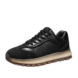 Men’s Leather Casual Sneakers – All-Season Non-Slip Running & Fashion Sports Shoes