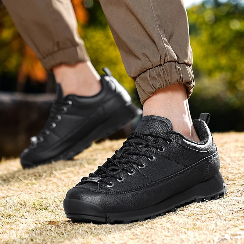 Men’s Hiking Shoes – Outdoor Trekking Anti-Slip Lightweight Sneakers with Mesh Upper (Big Size Comfort Walking Shoes)