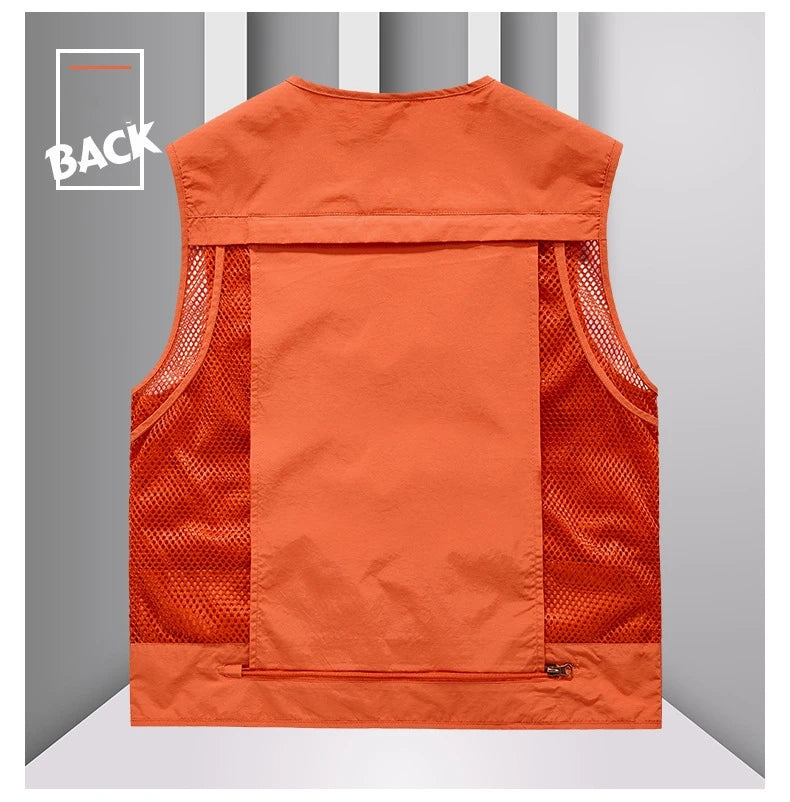 FGKKS Multi-Pocket Breathable Fishing Vest