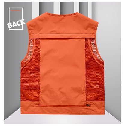 FGKKS Multi-Pocket Breathable Fishing Vest