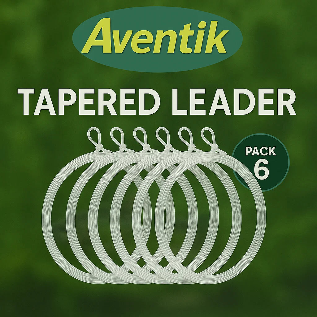 Aventik Nylon Tapered Leaders 9-15ft (6 Pack)