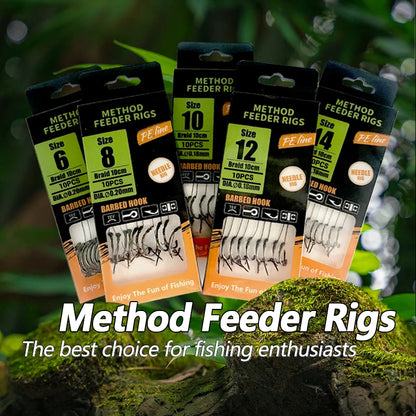 Pre-Tied Carp Hair Rigs (Sizes 6-12)