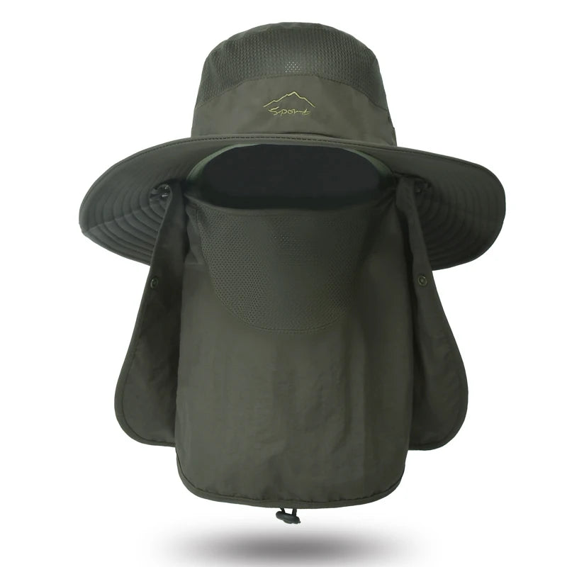 Breathable Fishing Sun Hat with Face Cover