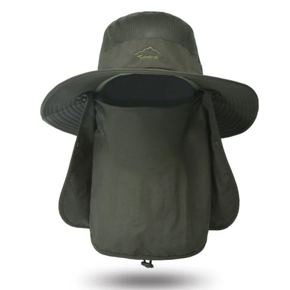 Breathable Fishing Sun Hat with Face Cover