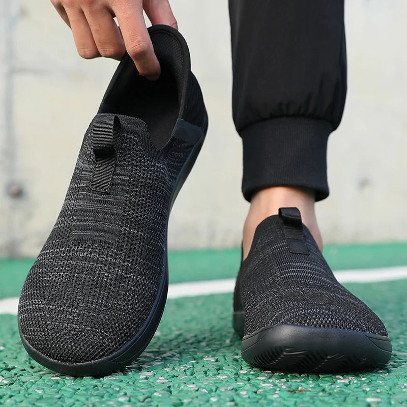 Men’s Mesh Slip-On Sports Shoes – Lightweight Shock-Absorbing Running & Casual Sneakers