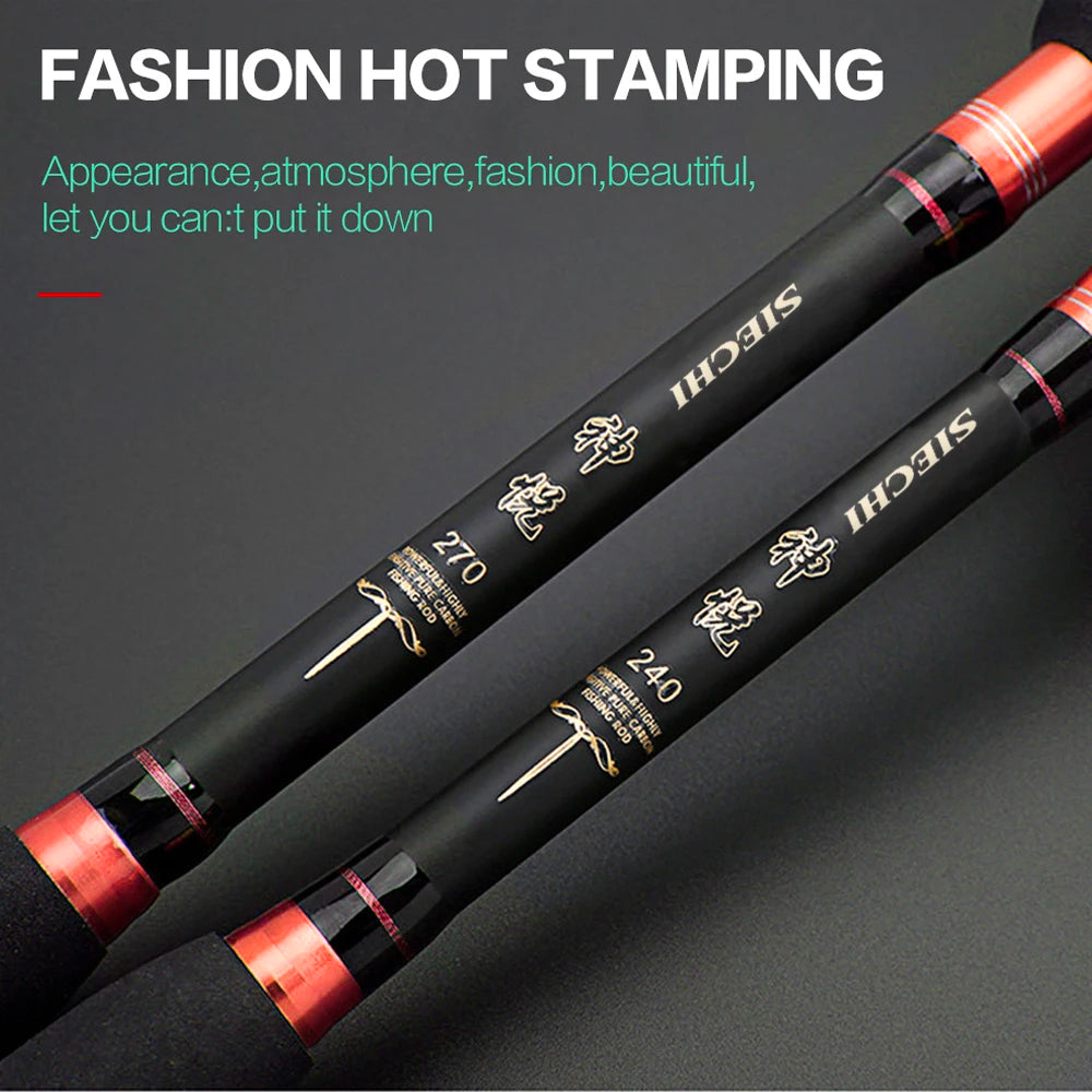 SIECHI Telescopic Lure Rod with Wooden Handle