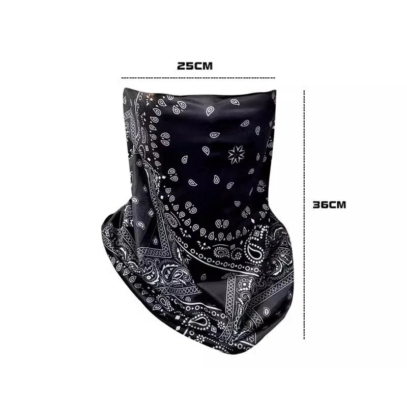 Moda Punk Unisex Summer Solar Protector Mask UV Protection Hip Hop Sports Face Neck Scarf Ear Cover for Men Women