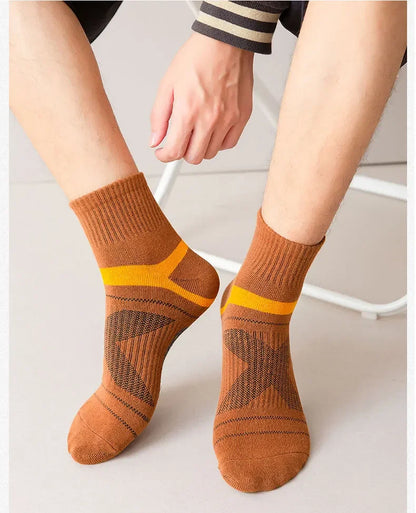 1-3 Pairs High Quality Men Socks Black Sports Socks Casual Soft Running Four Season Absorb Sweat Breathable Male Sock