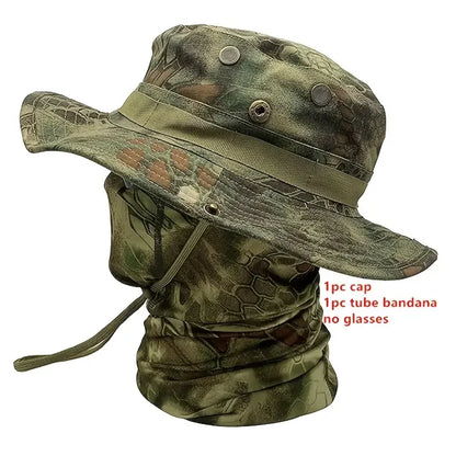 Camo Boonie Hat with Balaclava