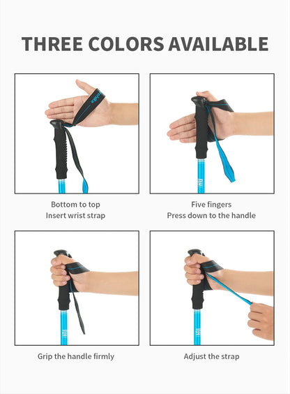Naturehike 2026 New Trekking Poles Ultralight Folding 1Pcs Walking Cane High Load Aluminum Hiking Walking Telescopic Stick