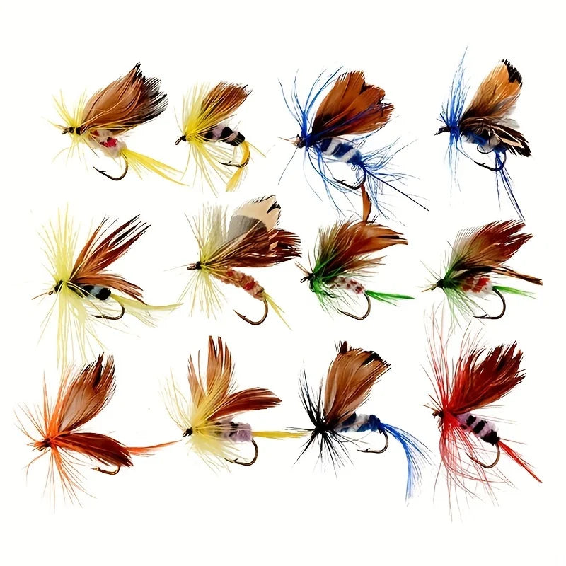 Handmade Fly Fishing Fly Kit (12 Pack)
