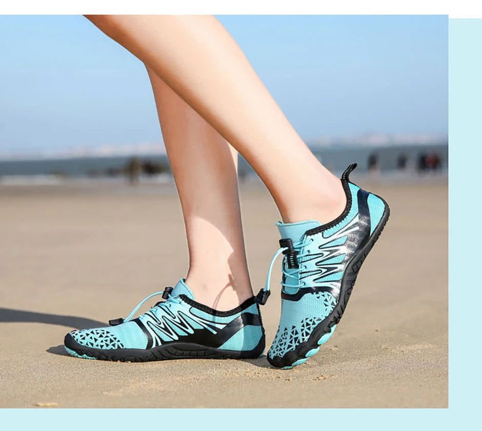 EOCENE Men Women Barefoot Outdoor Sports Aqua Shoes Quick-dry Beach Swimming Fitness Wading Hiking Cycling Water Sneakers Shoes