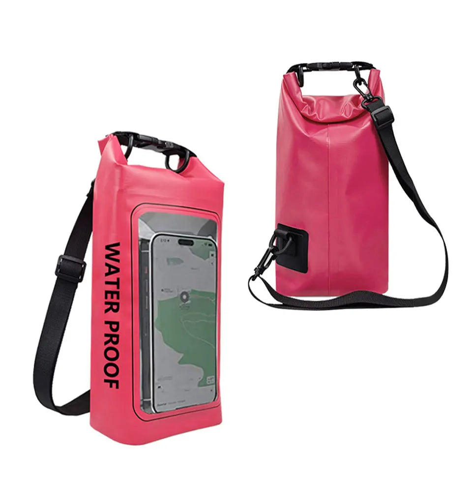 2L/5L PVC Swimming Waterproof Bag,Mobile Phone Waterproof Dry Bag for Trekking Drifting Rafting Surfing Boating Storage Bag