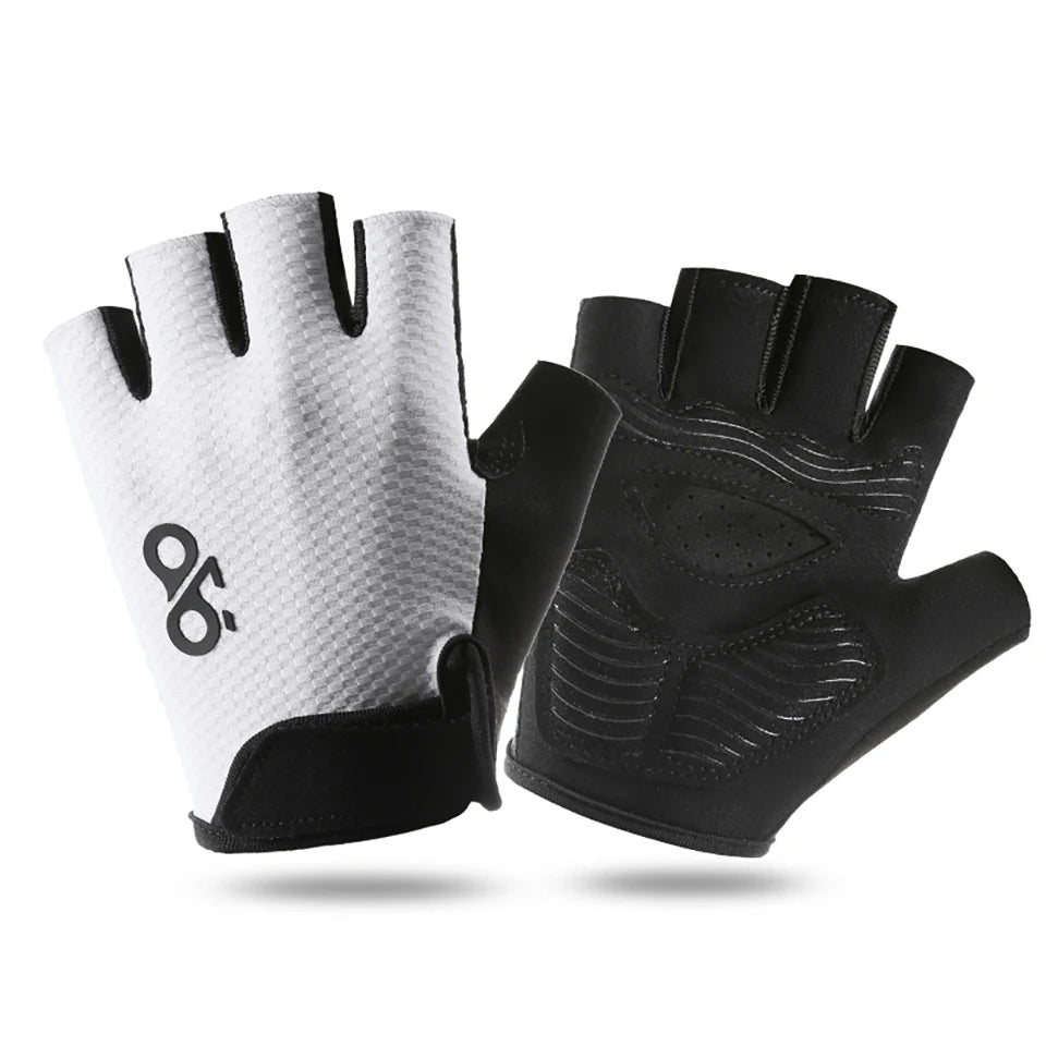 GETINFIT Summer Cycling Half Finger Gloves Lightweight Breathable Non-Slip Durable Shock Absorbing Outdoor Gym Hiking Running