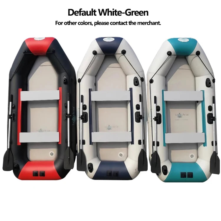 2.0–3.6m Inflatable Boat with Air Deck & Slat Bottom | Heavy-Duty PVC 3-Layer Fishing & Kayak Dinghy Set