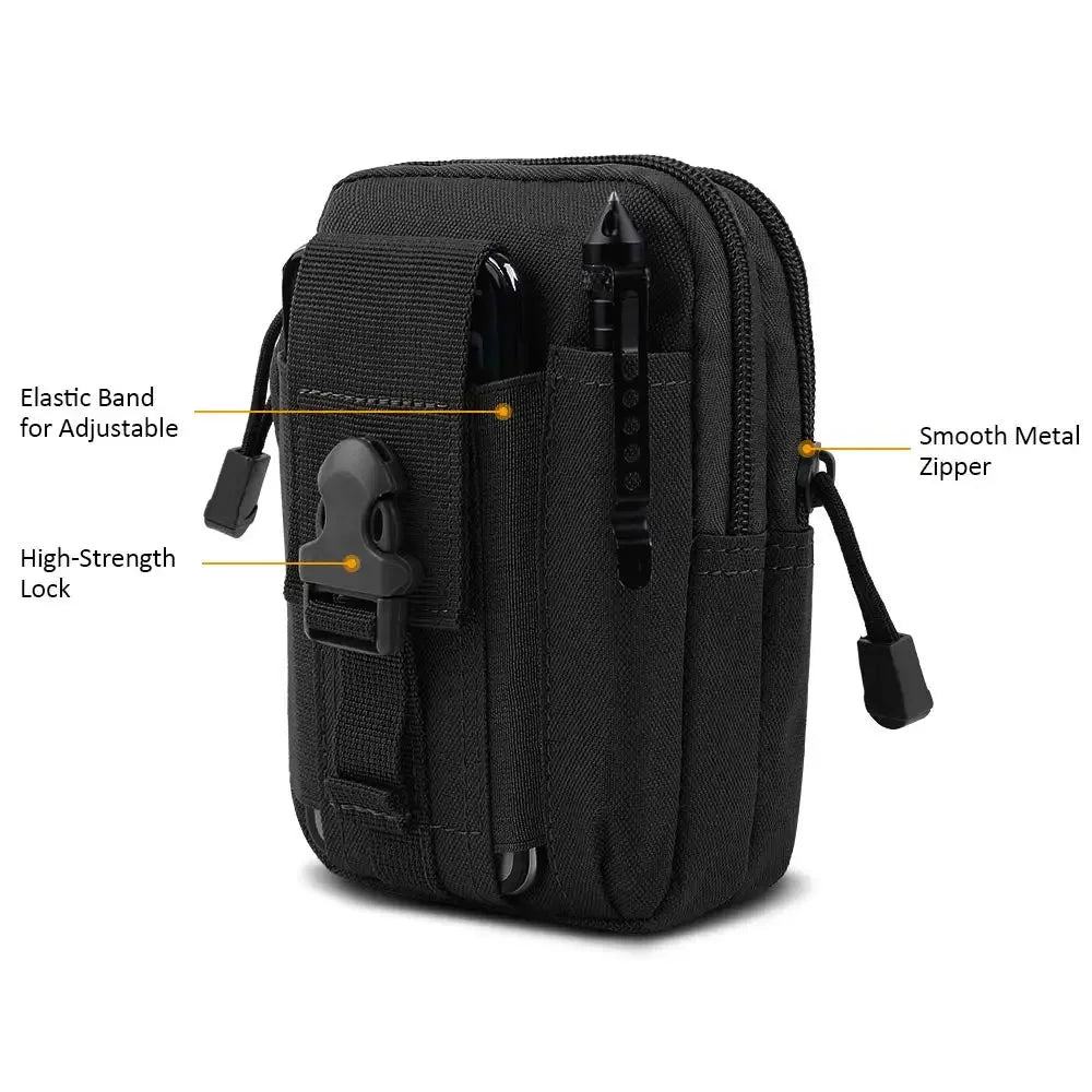 Tactical Waist Bag Outdoor Hunting Molle Bag EDC Pack Multifunction Men Sport Hiking Hunting Working Tools Mobile Phone Pouch
