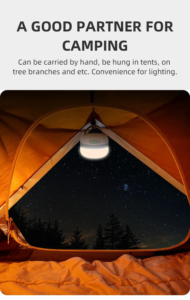 NATFIRE LV10 Camping Light USB C Rechargeable 230 Hours With 5 Colors Flashlight For Outdoor Tent Lamp Emergency Lantern