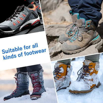Tomshoo Ultralight 32-Teeth Ice Claw Stainless Steel Anti-Slip Shoe Cover Snow Anti-Slip Cleats Device Climbing Safety Supplies