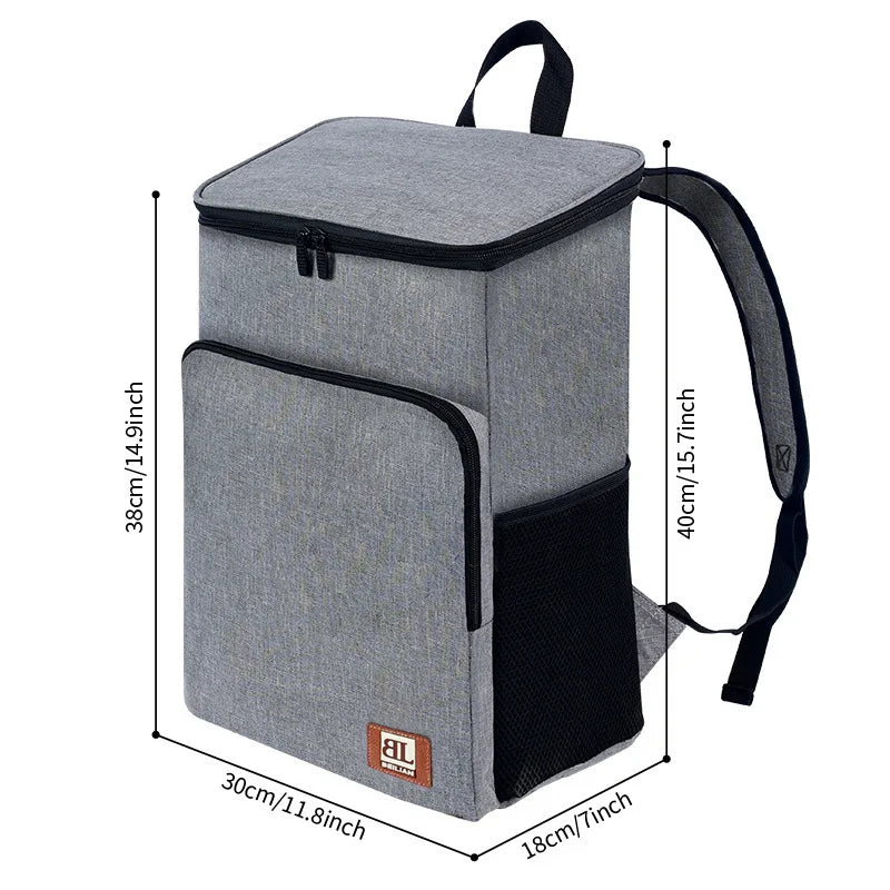 Large Capacity Insulated Backpack With  Lightweight Waterproof PEVA Travel Picnic Bags 2025 Newest Design