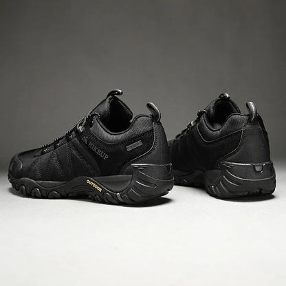 HIKEUP Non-slip Men Hiking Shoes Breathable Outdoor Wear Resistant Splashproof Climbing Men Sneaker Tourism Mountain Shoes