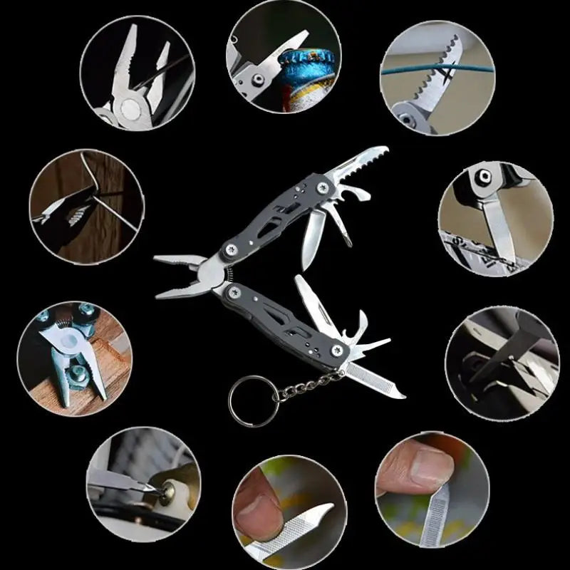 Outdoor Hunting Survival Rescue Tactical Multipurpose Repair Tool Folding Multi-tool Pocket Knife Pliers Mini Portable Fold