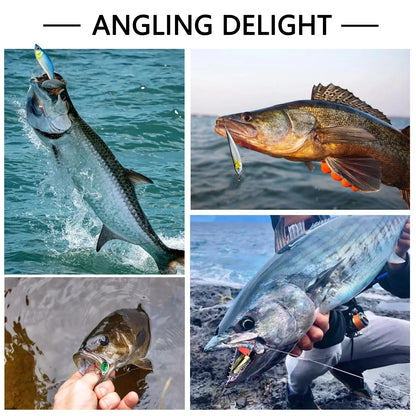 84/107pcs Fishing Lure Kit Soft and Hard Bait Set Gear Layer Metal Jig Spoon For Bass Pike Crank Tackle Accessories with Box