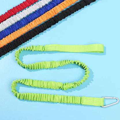 Adjustable Elastic Kayak & Canoe Paddle Leash – Fishing Rod Safety Rope with Carabiner for Rowing & Boat Accessories
