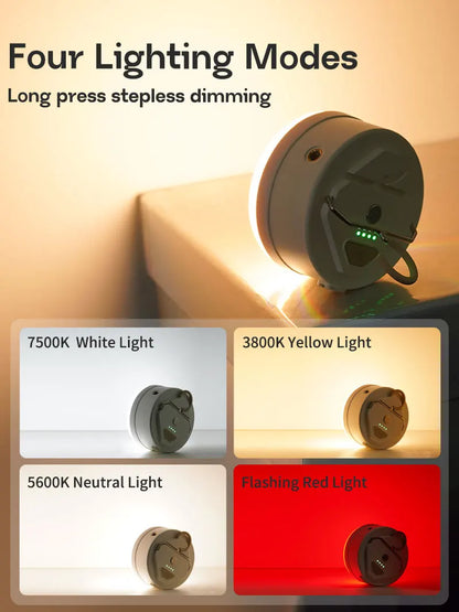 MOSLIGHTING Outdoor LED Camping Light 4 Modes MiNi Portable Hang Tent Lamp USB Rechargeable Portable Waterproof Emergency Light