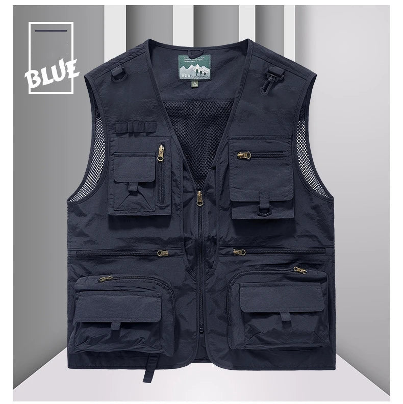 FGKKS Multi-Pocket Breathable Fishing Vest